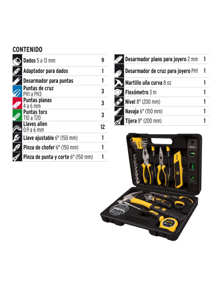 Maletín Herramientas 42 Piezas - Truper