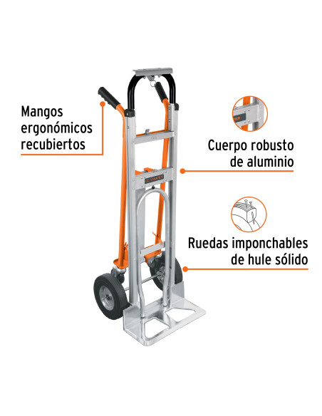 Carretilla Convertible Almacén Aluminio - Truper