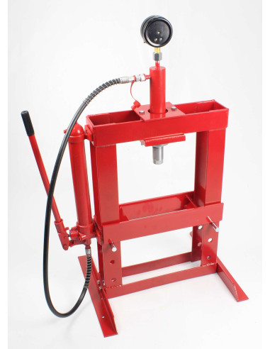 Prensa Hidráulica 10T con Manómetro - 63566 - Mader