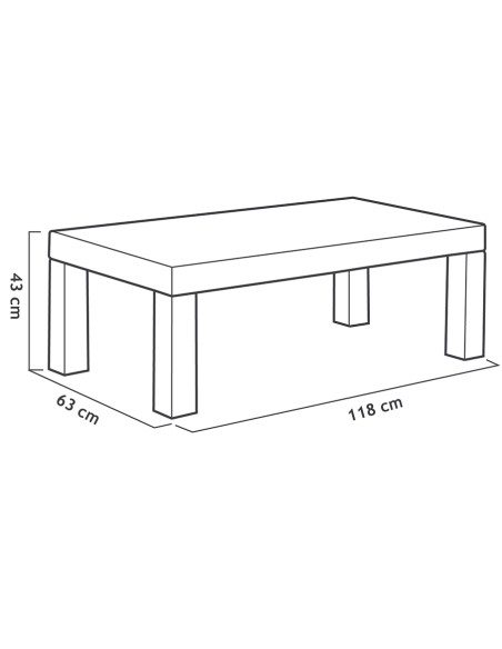 Muebles Jardín Diva Tropea Grafito