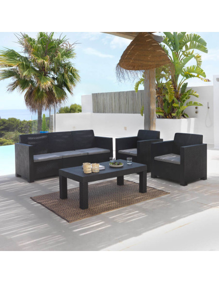 Muebles Jardín Belice Grafito