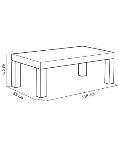 Muebles Jardín Belice Grafito