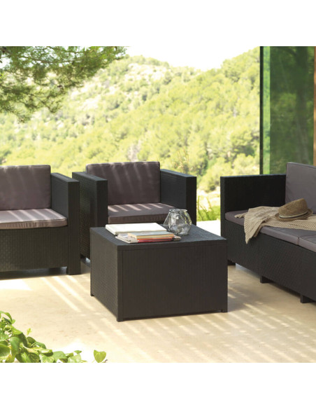 Muebles Jardín Diva Confort Storage Grafito