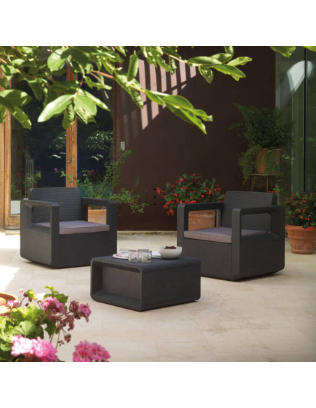 Muebles Jardín Venus Tete a Tete Grafito