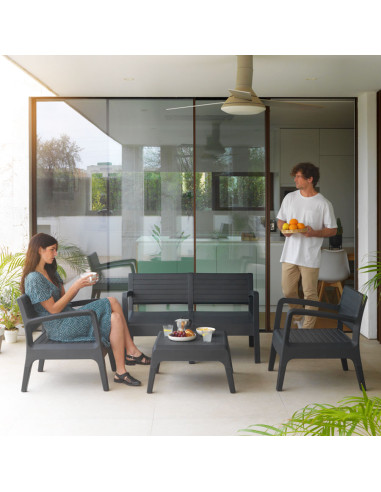 Muebles Jardín Miami Grafito