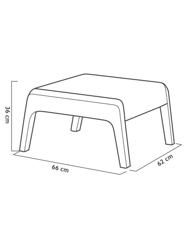 Muebles Jardín Miami Grafito