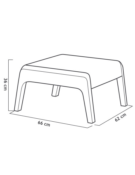 Muebles Jardín Miami Grafito