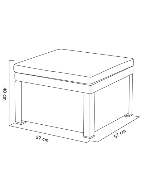 Muebles Jardín Manhattan Grafito