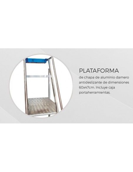 Escalera Industrial Tempo 4 Peldaños - 1,00 M
