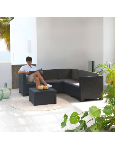 Muebles Jardín Oasis Grafito