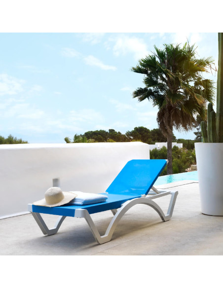 Tumbona Mykonos Azul Claro