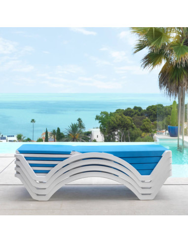 Tumbona Mykonos Azul Claro