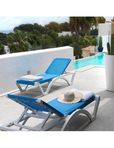 Tumbona Mykonos Azul Claro