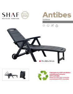 Tumbona Antibes Antracita