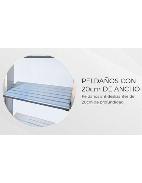 Escalera Industrial Tempo 8 Peldaños - 2,00 M