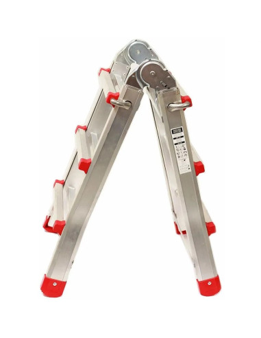 Escalera Telescópica Aluminio 3+3 Pestaña