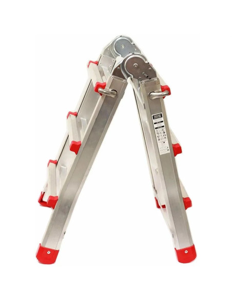 Escalera Telescópica Aluminio 3+3 Pestaña