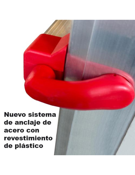 Escalera Telescópica Aluminio 5+5 Pestaña