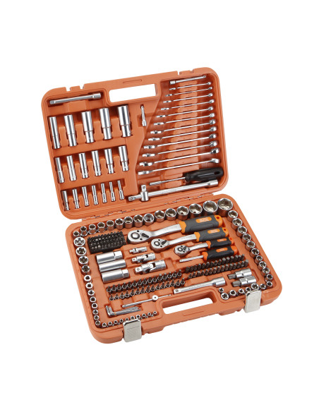 Juego Llaves de Vaso de 1/2", 1/4" y 3/8" - 219 Piezas Alyco 192404