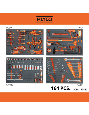 Carro Herramientas 6 Cajones 164 Herramientas Alyco 170862