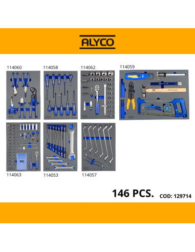 Carro Herramientas 142 Piezas Alyco 129714
