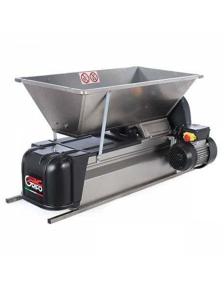 Despalilladora Inox Motor Eléctrico - 0,75 kW - 1500 kg/h - 90x50 cm - Grifo