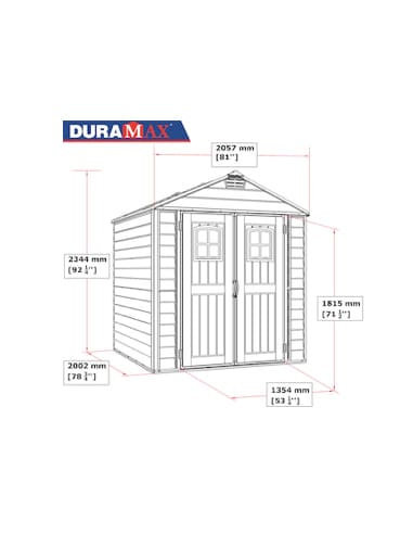 Caseta PVC Storemax Plus 209x210x231 cm - Duramax