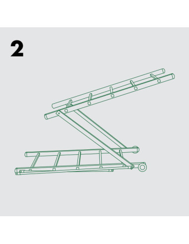 Andamio Clásico 5+5 Peldaños - 3 Metros