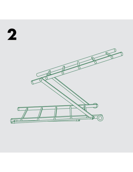 Andamio Clásico 5+5 Peldaños - 3 Metros