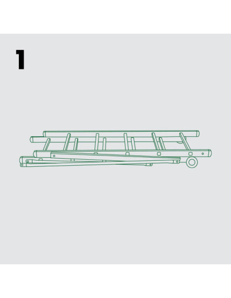 Andamio Clásico 5+5 Peldaños - 3 Metros