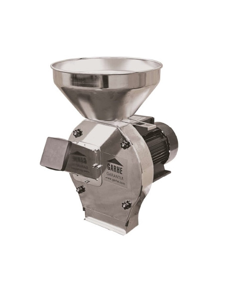 Molino Triturador Aceituna y Cereales Cromado 1100W - 00855 - GARHE