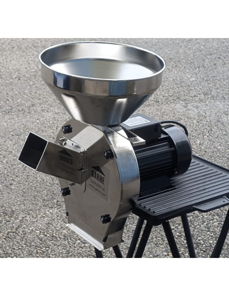 Molino Triturador Aceituna y Cereales Cromado 1100W - 00855 - GARHE