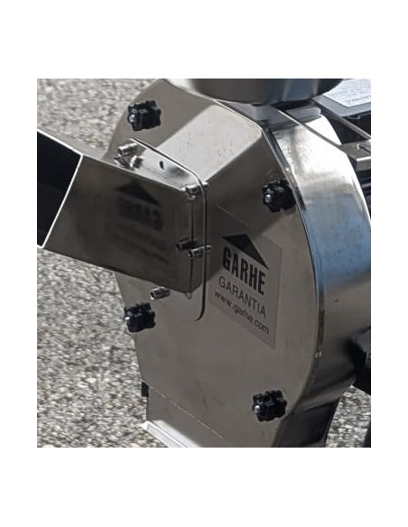 Molino Triturador Aceituna y Cereales Cromado 1100W - 00855 - GARHE