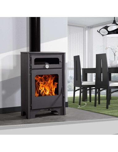 Estufa De Leña Con Horno Eco Design Modelo Firenze
