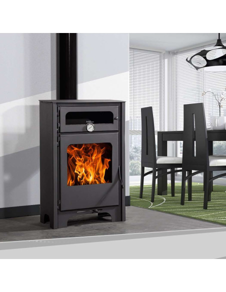 Estufa De Leña Con Horno Eco Design Modelo Firenze