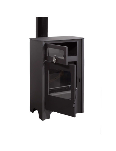 Estufa De Leña Con Horno Eco Design Modelo Firenze