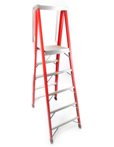 Escalera Fibra Tijera 2x5 - 1,42 Metros - 10401 - Mader