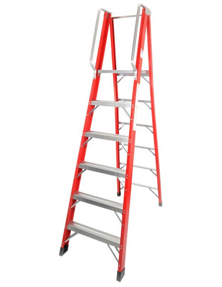 Escalera Fibra Tijera 2x6 - 1,71 Metros - 10402 - Mader