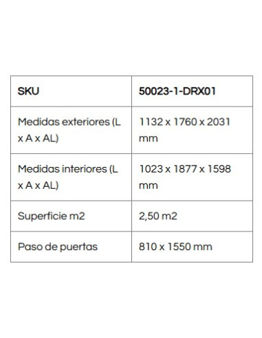 Caseta Metálica Eco Pent Roof 113x176x203 cm - Duramax