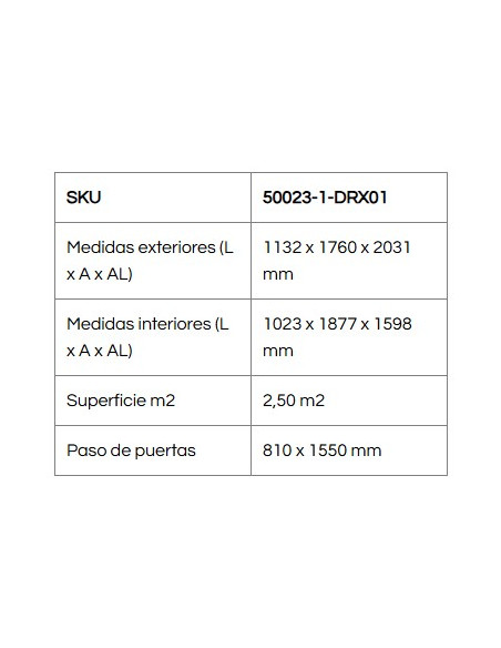 Caseta Metálica Eco Pent Roof 113x176x203 cm - Duramax