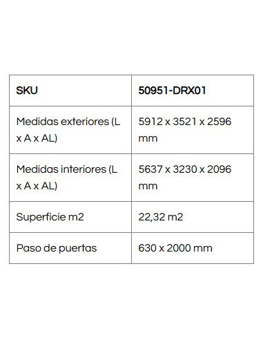Garaje Metálico Lyon 591x352x259 cm - Duramax
