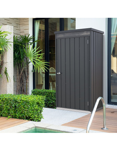 Caseta Armario Metálica Palladium 77x98x196 cm - Duramax