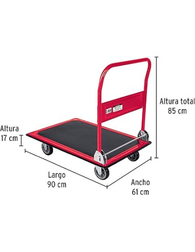 Carretilla Plegable Con Plataforma - 300 Kg - Truper