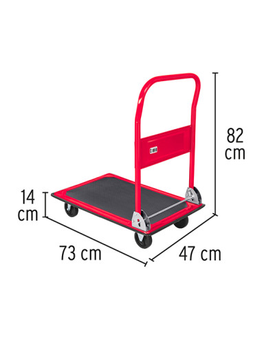 Carretilla Plegable Con Plataforma - 150 Kg - Truper