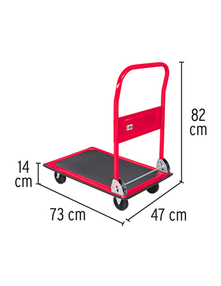 Carretilla Plegable Con Plataforma - 150 Kg - Truper