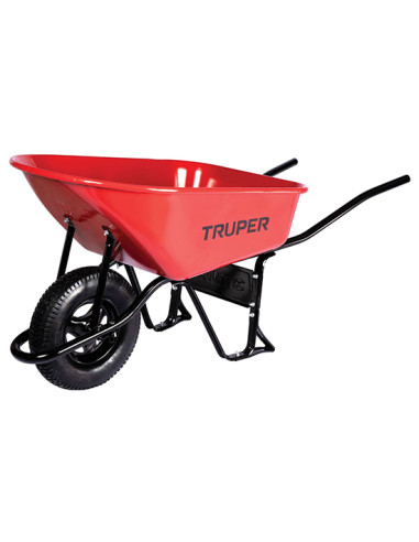 Carretilla 100 Litros Metálica - Neumática - 580 Kg - Truper