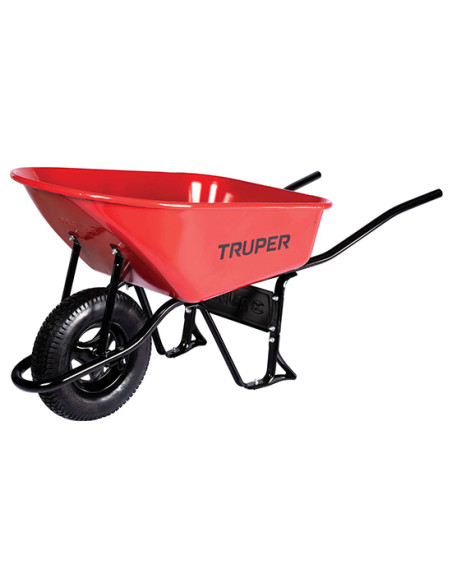 Carretilla 100 Litros Metálica - Neumática - 580 Kg - Truper