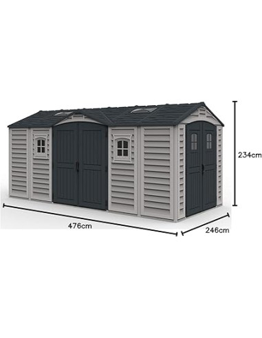 Caseta PVC Apex Pro Plus 246x476x234 cm - Duramax