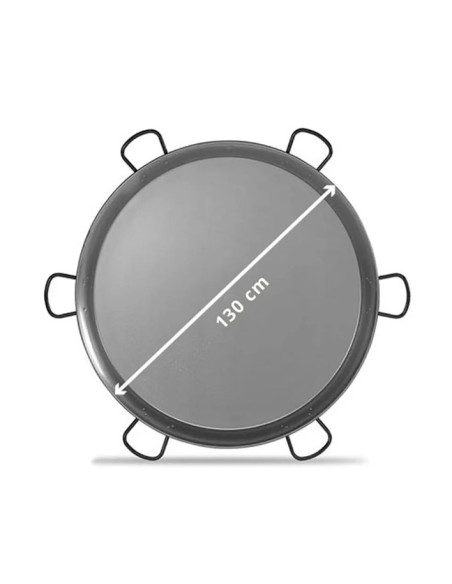 Paellera de Acero Pulido 130 cm - 200 Personas