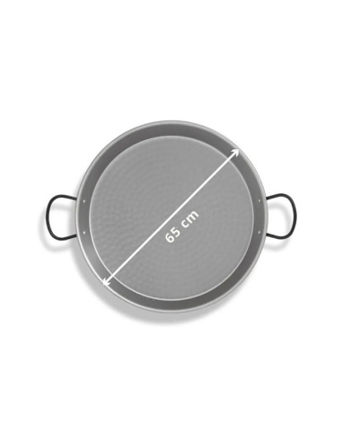 Paellera de Acero Inoxidable 65 cm - 25 Personas